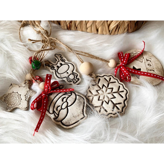 Set of 5 Christmas Ornaments